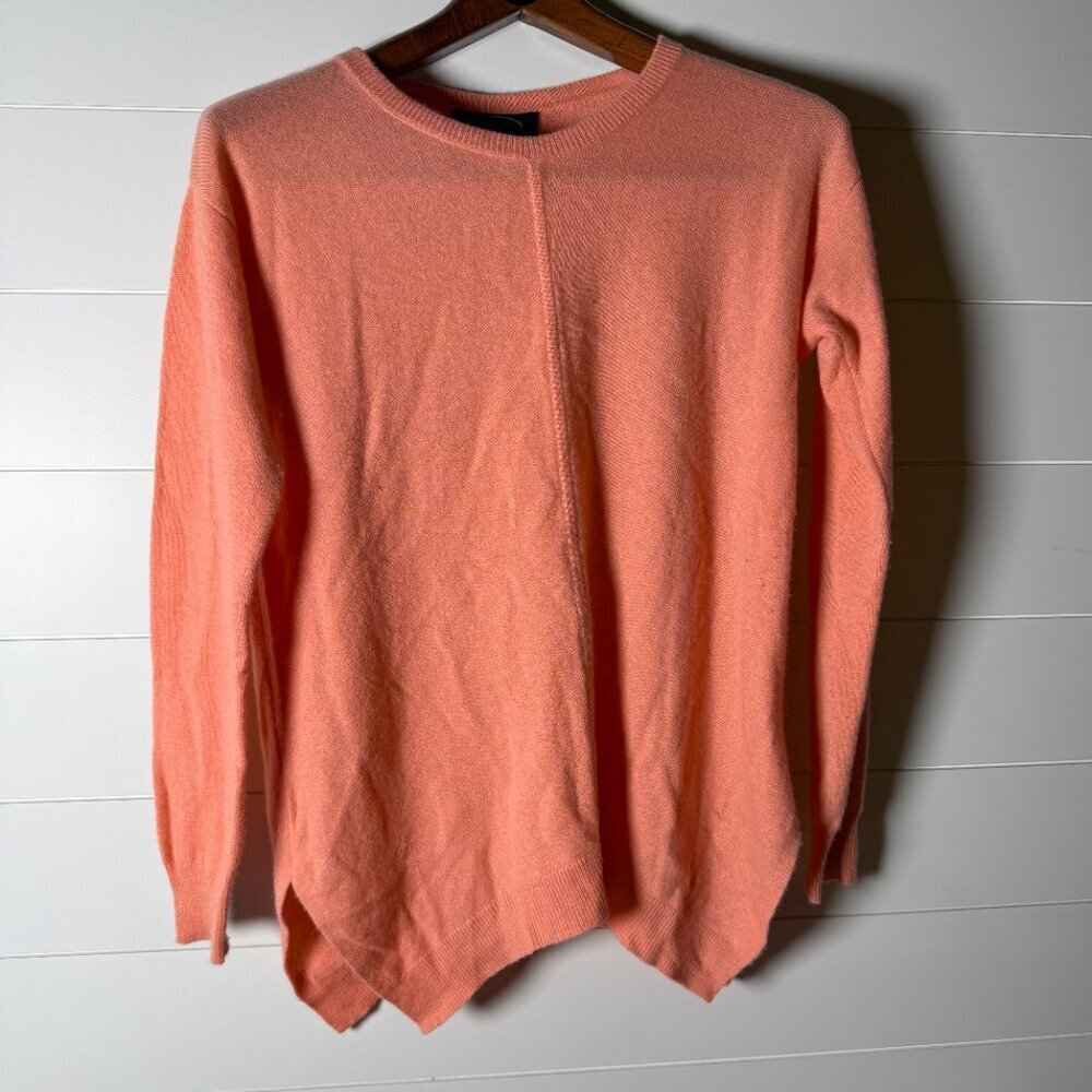 Magaschoni Cashmere Long Sleeve Sweater Coral